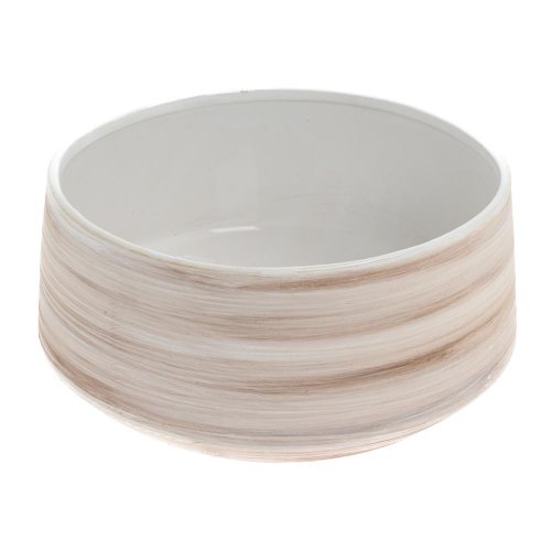 Obal pruhy keramika 24.5*24.5*11.5 krém