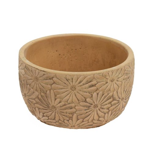 Obal margaréta keramika 16.8*16.8*9.8 žltý