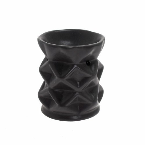 Aromalampa vzor porcelán 8x9cm čierna