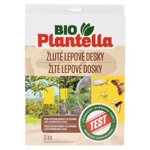 Bio plantella - lepové dosky žlté 5ks - Veľkonočné ozdoby