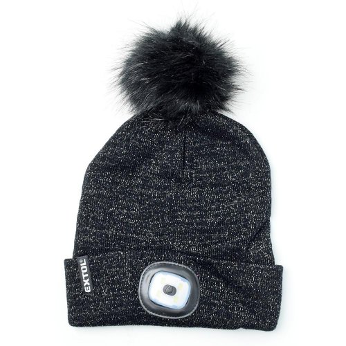 Čiapka s čel., čierna s leskom.4xled