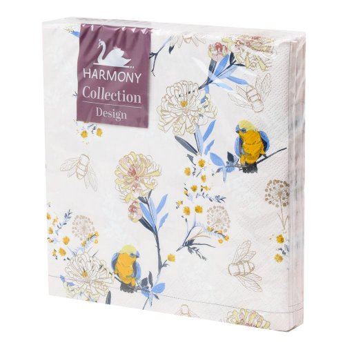 181s33-3 servítky harmony /33x33cm/ japanese garden/beige