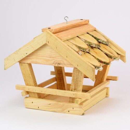 Krmítko drevo v26x30xh26cm biela - Vianočné dekorácie