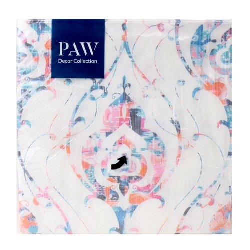 Sdl126300 servítky tie-dye ornament 3vrs/33x33cm 20ks