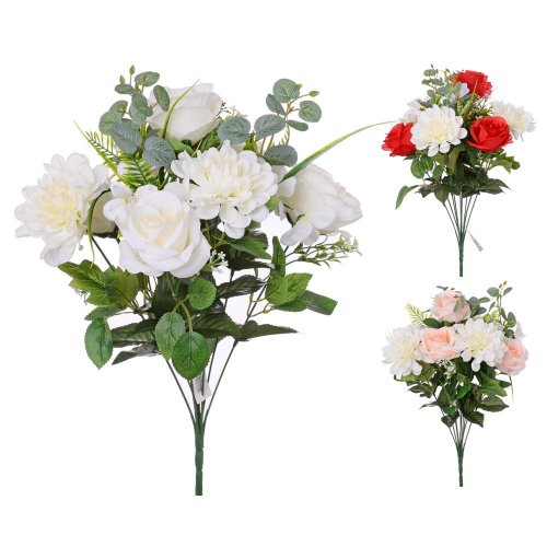 Kytica ruža dahlia 3f 45cm