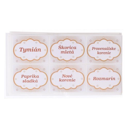 Samolepky na koreničky hnedé 60ks