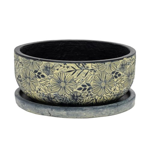 J75 misa + podmiska liva žl./čierna 44h20,5cm xl