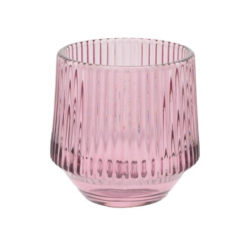 Svietnik sklo fialový 8cm