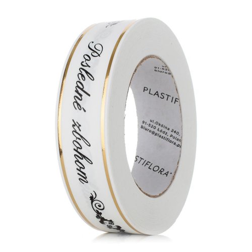 Stuha smútočná biela/čierna poslené zbohom 3/50y 01-45-00