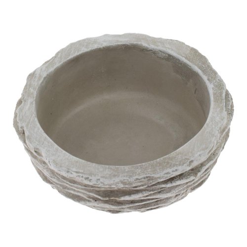 Obal kruh cement bledo-sivý 16,5cm