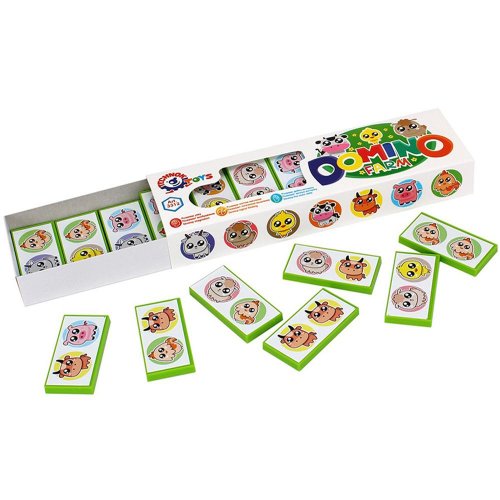 Domino zvieratká farma v krabičke