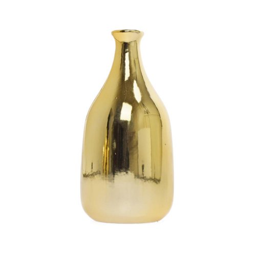 Váza anfora zlatá/keramika alta oro pr.8xv17cm