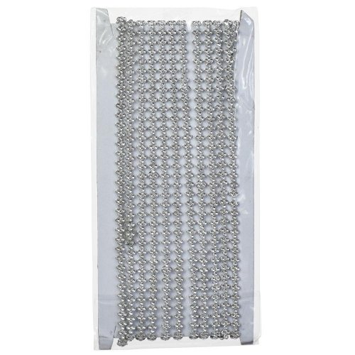 Reťaz kryštál strieborná 5m