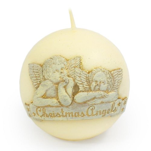 Vianočný anjel guľa 80 ecru