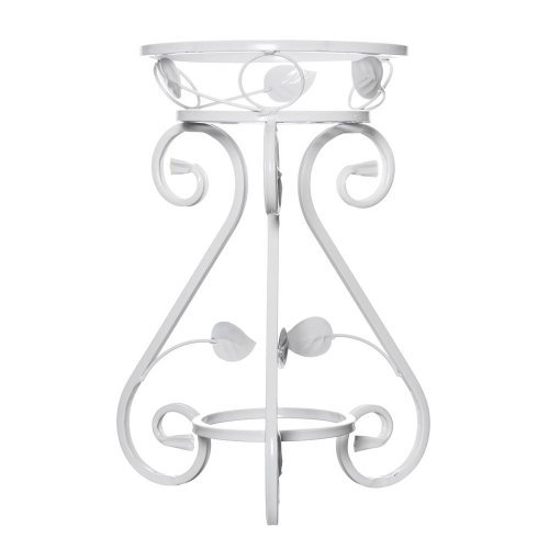 Kw029 stojan na kvet biely 50cm