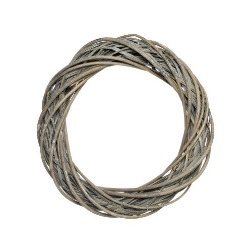 Prút.1/1 veniec šedý 25x6cm - Veľkonočné ozdoby