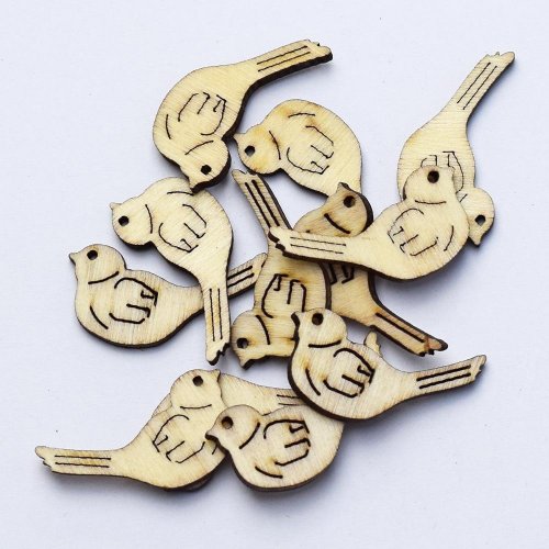 Výrez vtáčik natur 3cm s/40 super cena