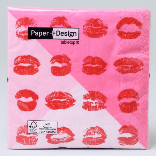 191919 servítky lips 33x33cm