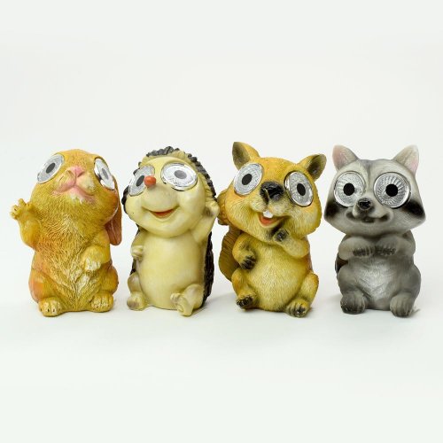 Lampa solár zvieratko 11cm/mix4