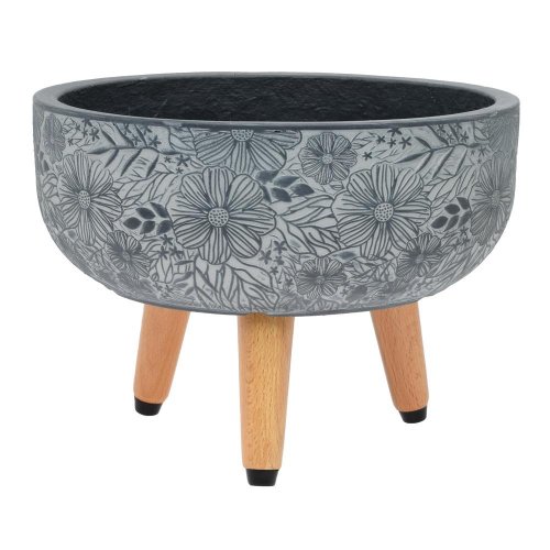 J78 obal misa s nožičkami liva čierno-šedá  44 h20,5cm l