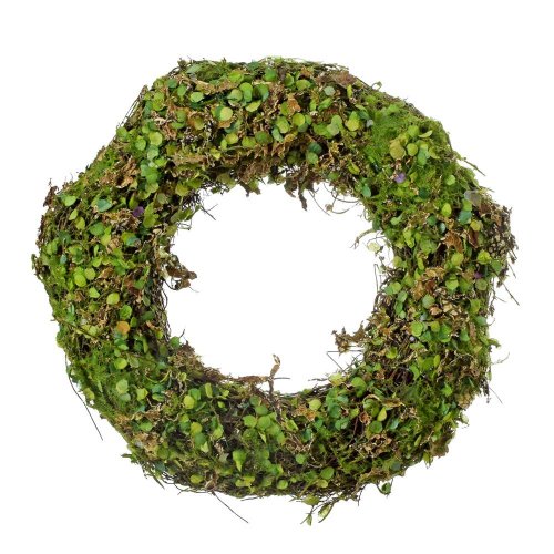 Veniec ratan/ mach zelený 25*25*6