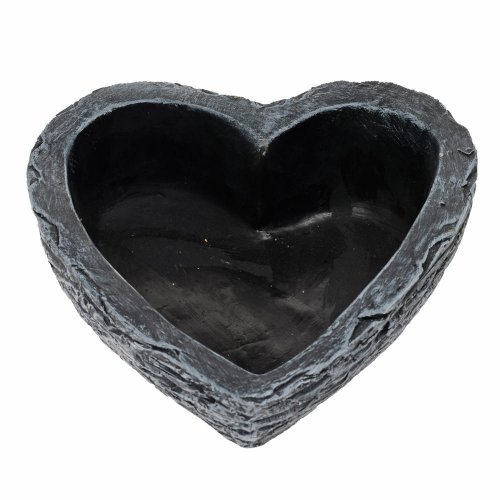 Obal srdce cement sivé 20cm - Veľkonočné ozdoby