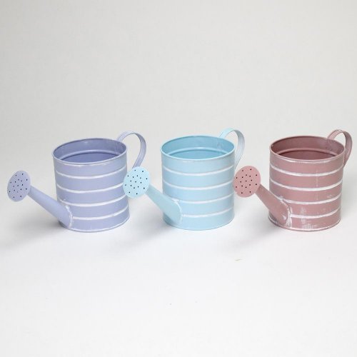 Váza krhla malá kov mix 3f pruhy v:13x13cm super cena