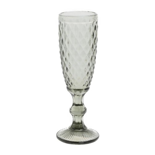 Pohár sklo 6x20cm šedý