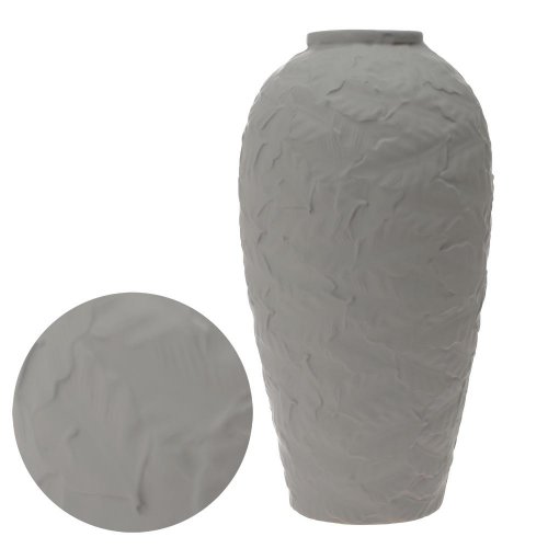 Dóza s poklopom keramika 17x17x33cm šedá