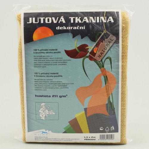 Jutová tkanina 211gr 1,3x2m prírodná