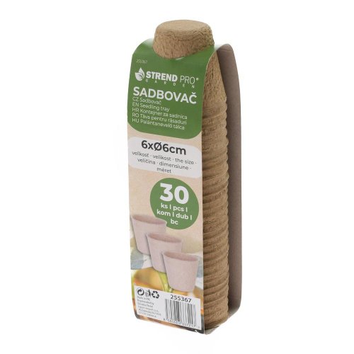 Sadbovač herrison p1006, papierový, 6 cm, 1bal. 30 ks