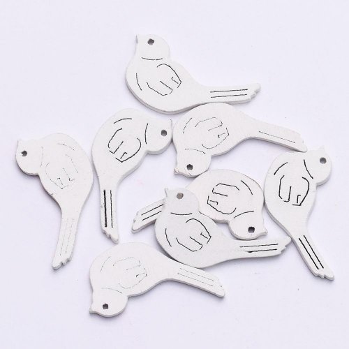 Výrez vtáčik biely 3cm s/40 super cena