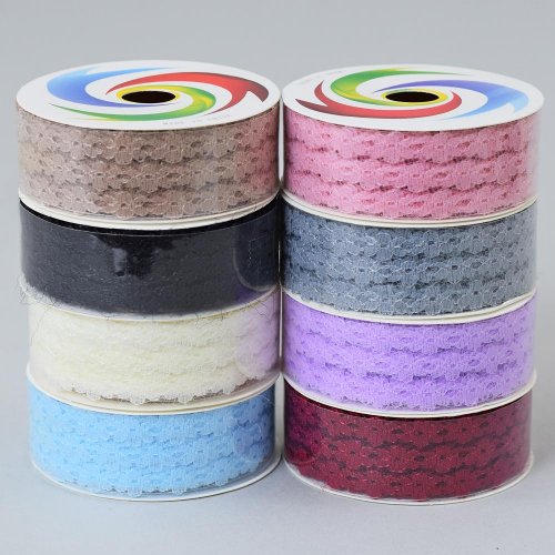 Stuha čipka 2,5cmx2,7m mix