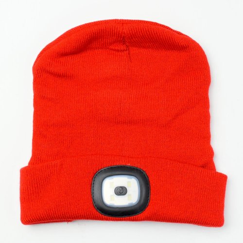 Čiapka s čel.,červená,4xled