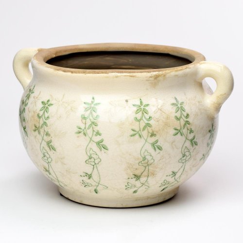 Obal s ušami keramika vzor zelená 20,5x16,5x12cm super cena