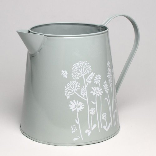 Váza džbán v:19x14cm  kov lúčne kvety super cena