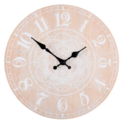 Hodiny nástenné mdf 34x4x34cm ha1709