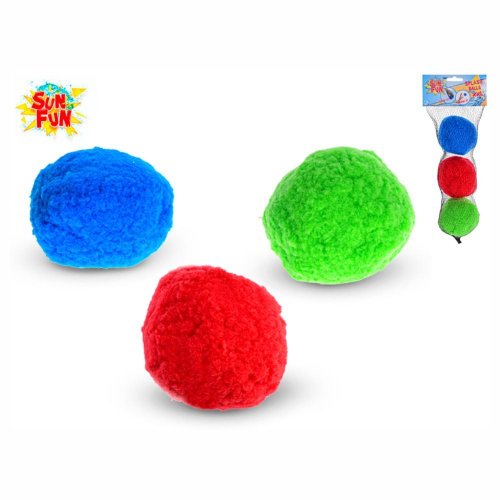 Loptičky do vody 9cm 3ks v sieťke