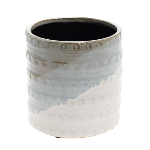 Obal trojfarebný  keramika 13.4*13.4*13.5 šedý