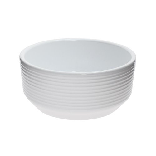 Miska biela s pasmi 16,5xv7,5cm