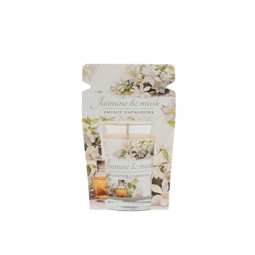 Voň.v skle floris jazmín&musk 9x8cm