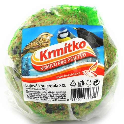 Krmítko-loj.guľa xxl 500g nebalená 12/k.