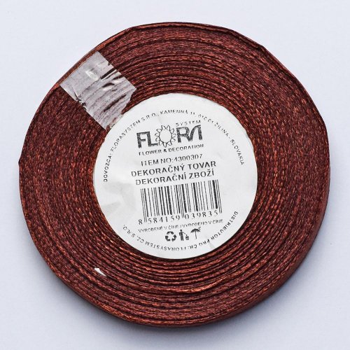 Saten stuha 6mm/20m farba 071 tm.hnedá