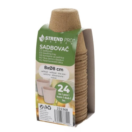 Sadbovač harrison p1008, papierový, 8 cm, 1bal. 24 ks