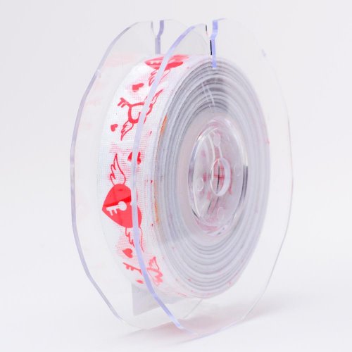 Stuha valentín 15mmx20m biela