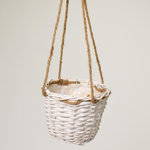 Obal prútený biely 19x15cm