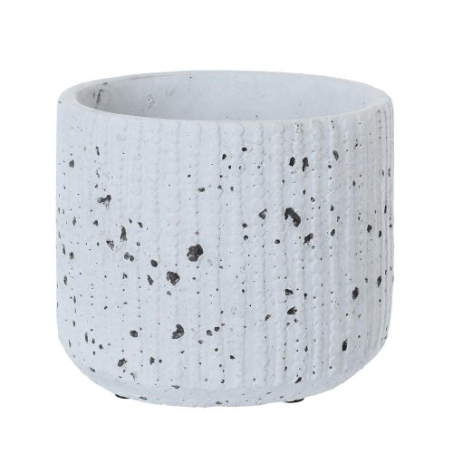 Obal cement antique grey d16*h13.5cm