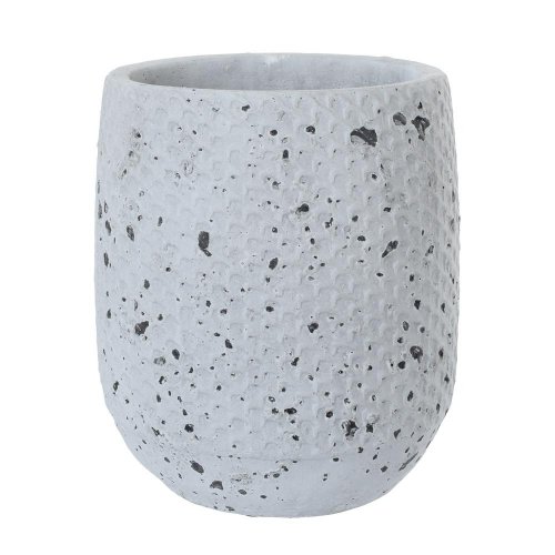Obal cement antique grey d17*h20cm