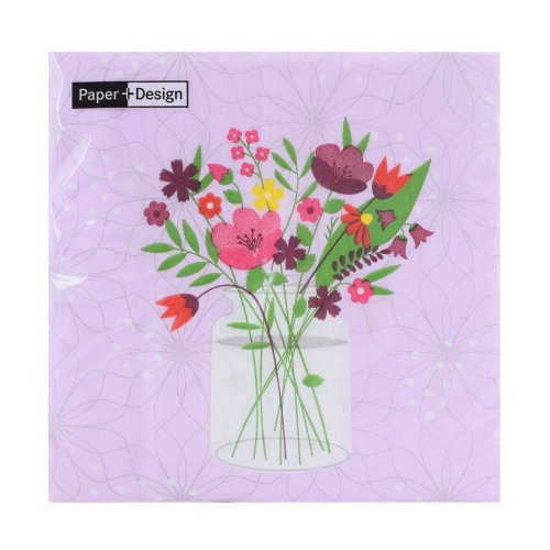 201797 servítky charming vase 33x33cm