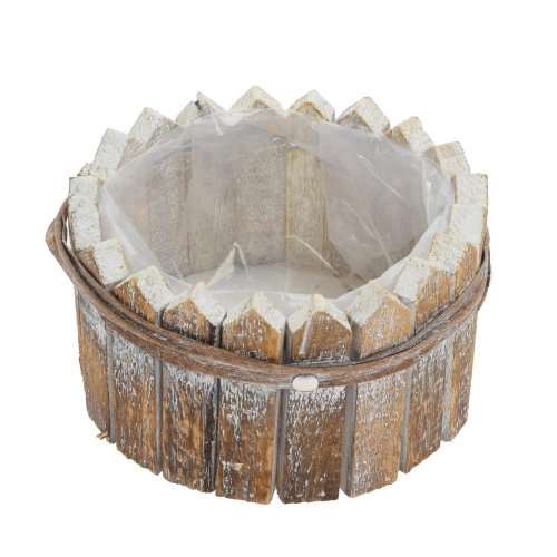 434fl/s obal ovál s drevo 17,5x17,5x10cm